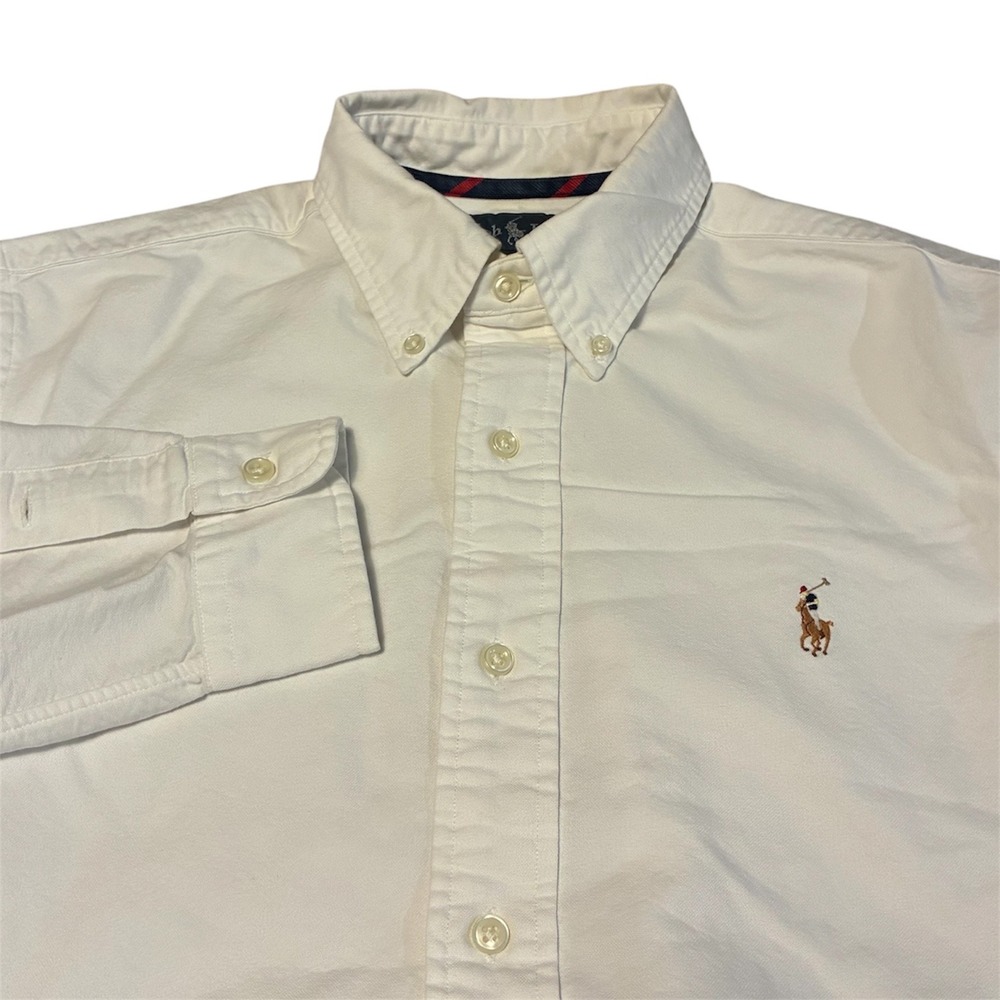 Ralph Lauren Mens Classic Fit White Oxford Button Down Shirt Small Pony Logo